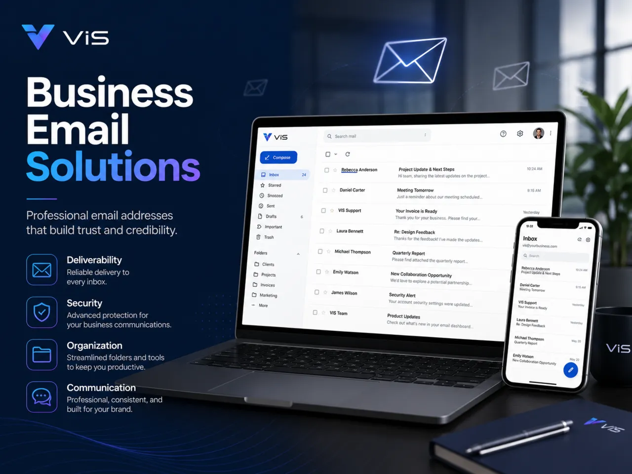 VIS professional business email solutions